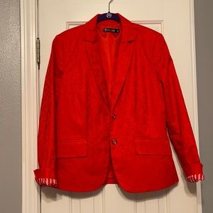 Red, New York and Co Blazer size 12